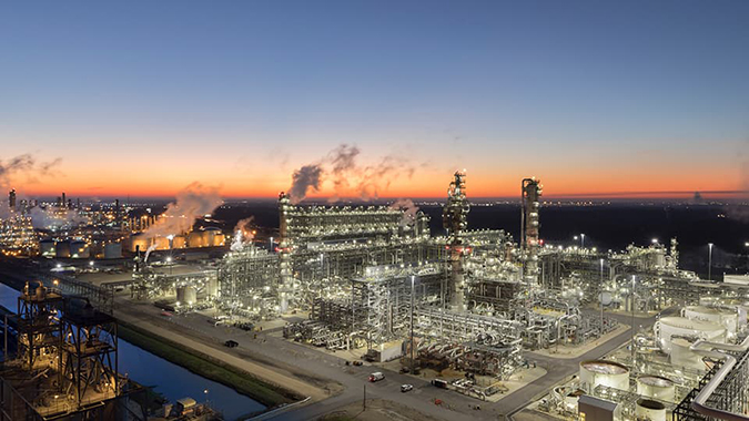  The Cedar Bayou facility in Baytown, Texas, is situated on 1,800 acres of land in the heart of the Houston Ship Channel region, 28 miles east of Houston. Photo courtesy of CPChem