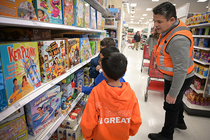 BNSF employees were shopping helpers. 