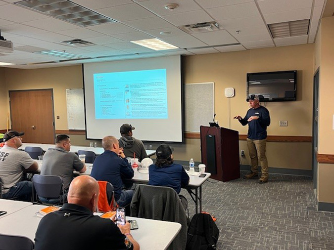 Training also includes classroom sessions.